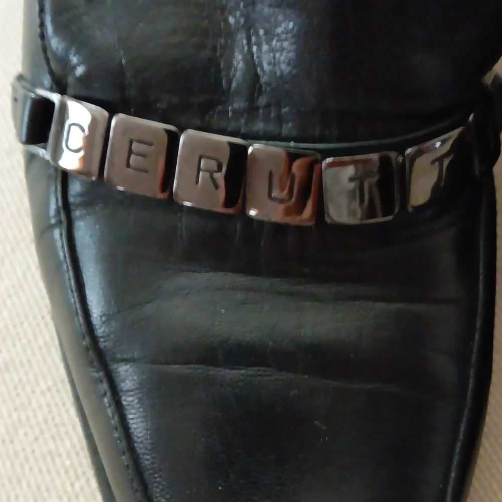 Mario Cerutti black leather heels - Picture 2 of 7
